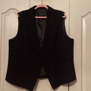 Black Oversized Vest by Investments II